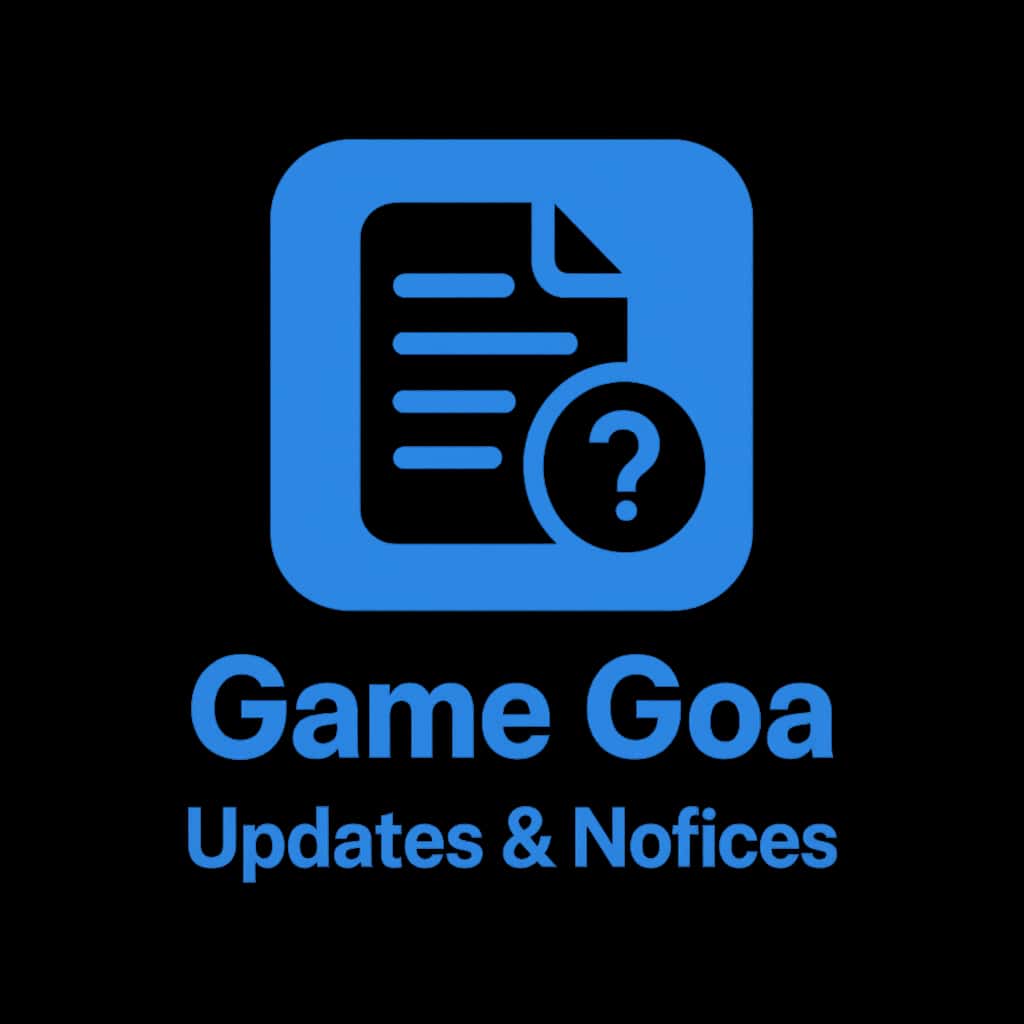 Icon representing Game Goa updates and notices.