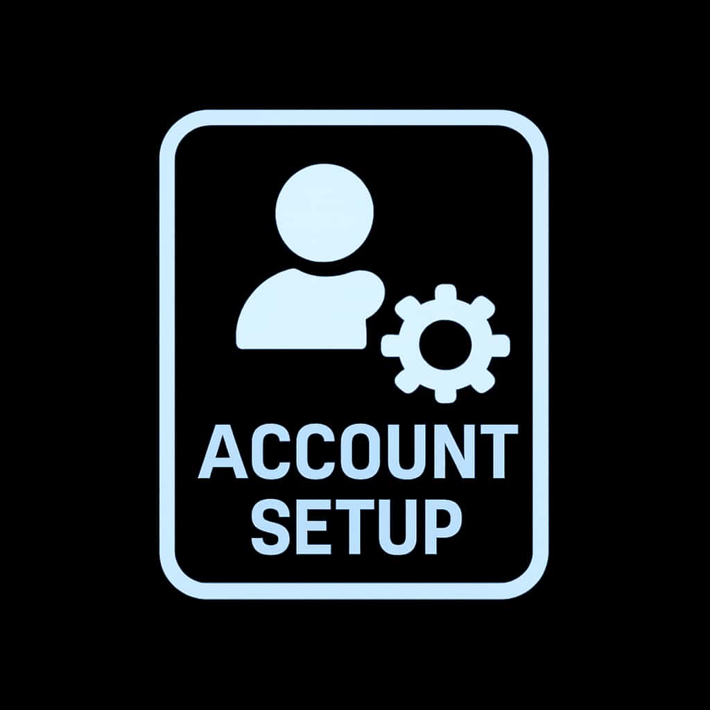 A badge icon related to Game Goa account setup.