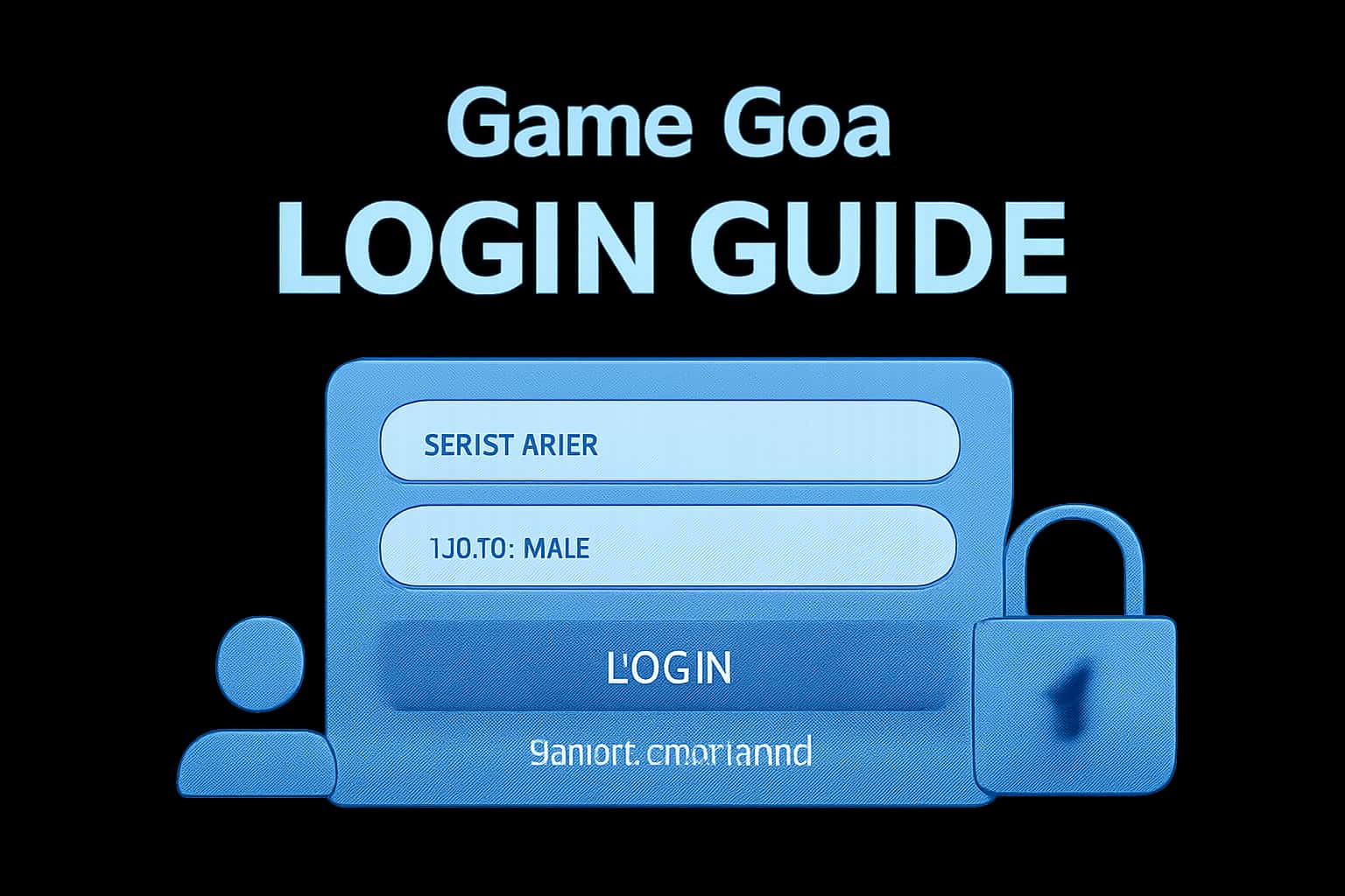 A futuristic representation of the Game Goa Login Guide, showcasing secure digital access.