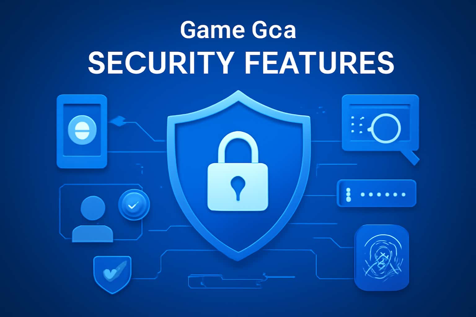 An informative graphic depicting Game Goa's security features with prominent branding.
