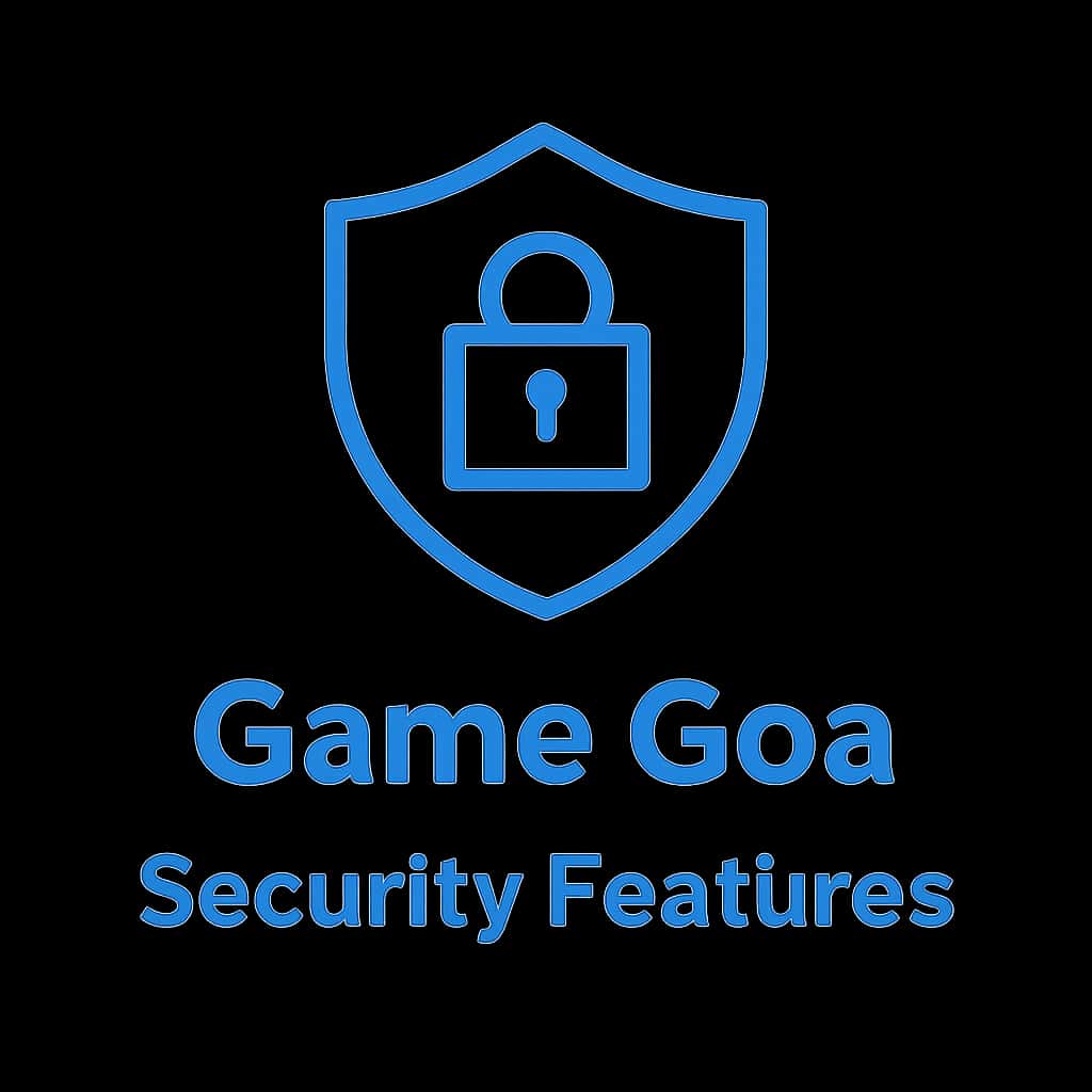 A badge design illustrating Game Goa security features.