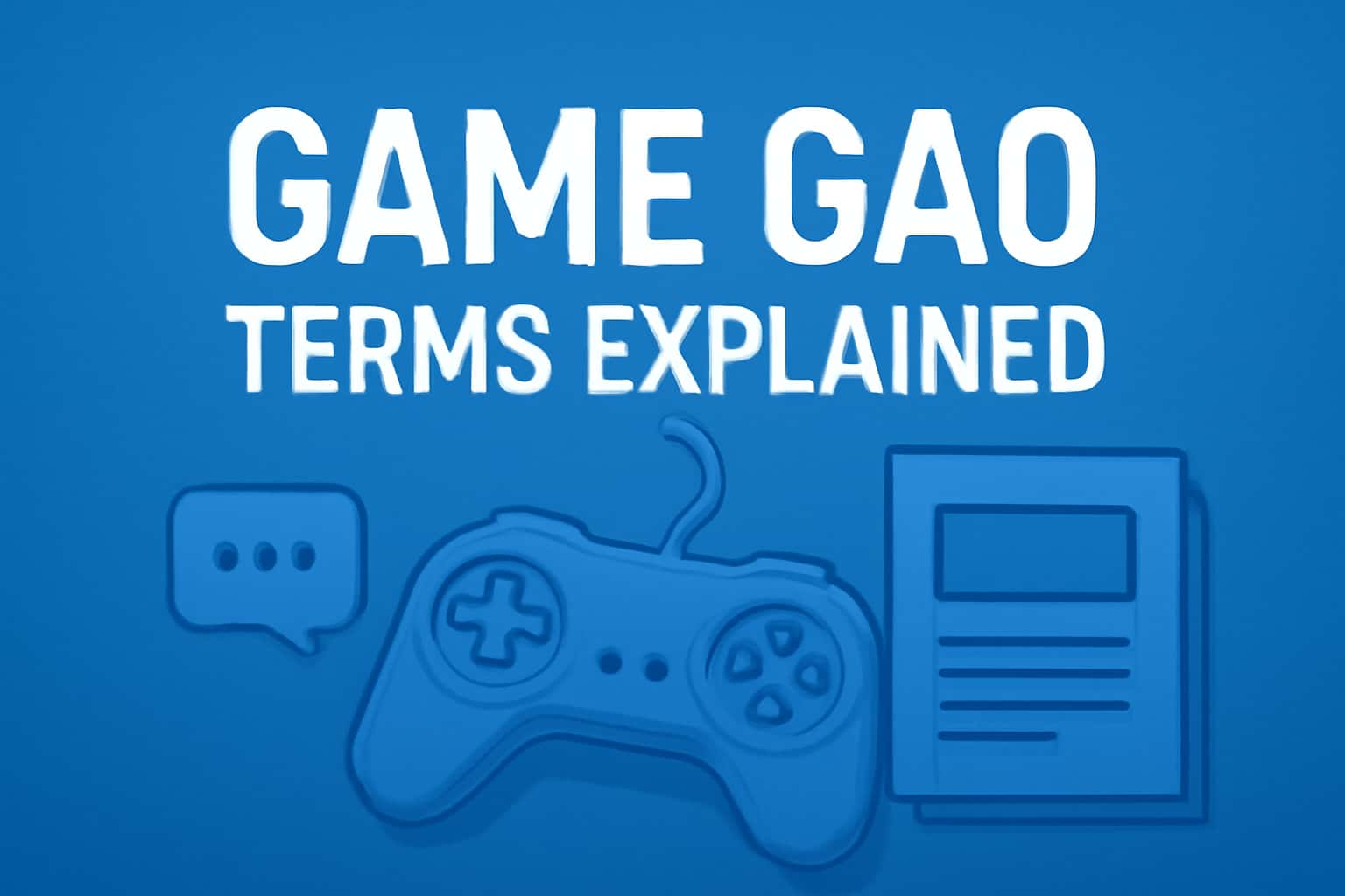 Visual representation of Game Goa terms with clear text features.