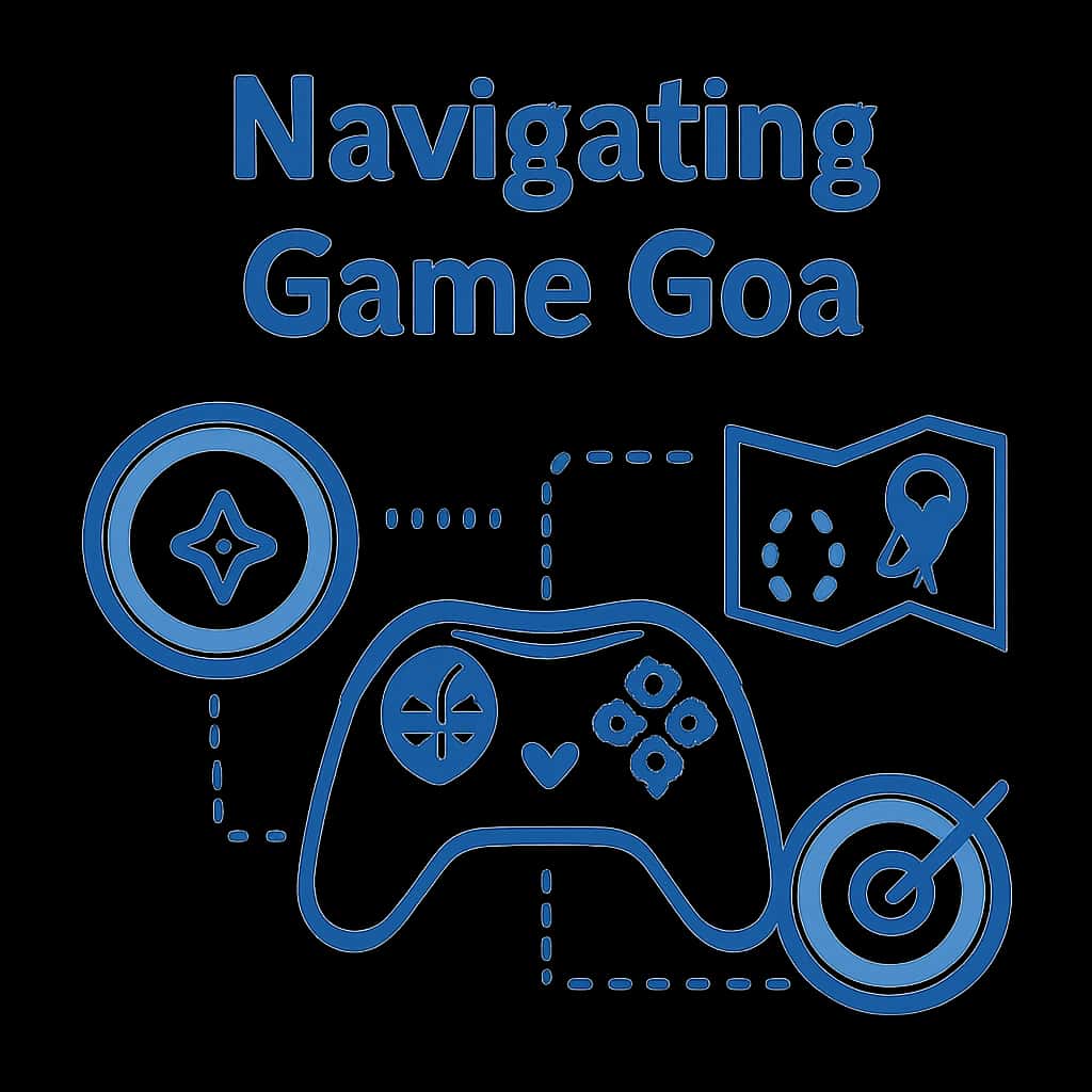 Illustration explaining the navigation process within Game Goa.